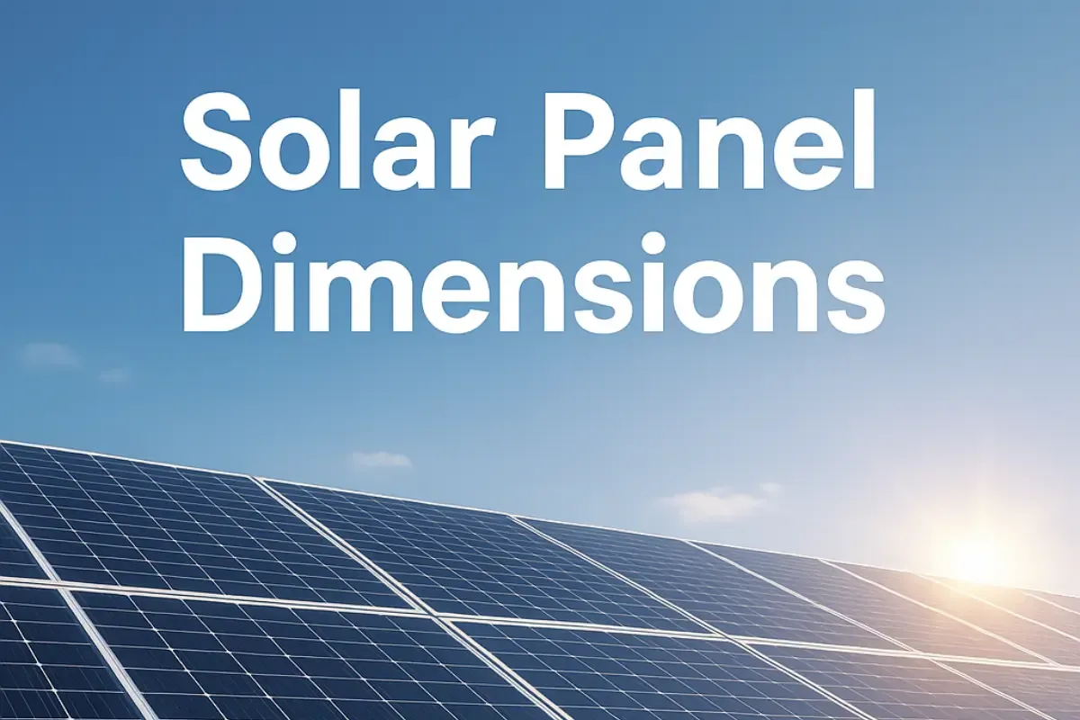 The Importance of Accurate Solar Panel Dimensions for Installation
