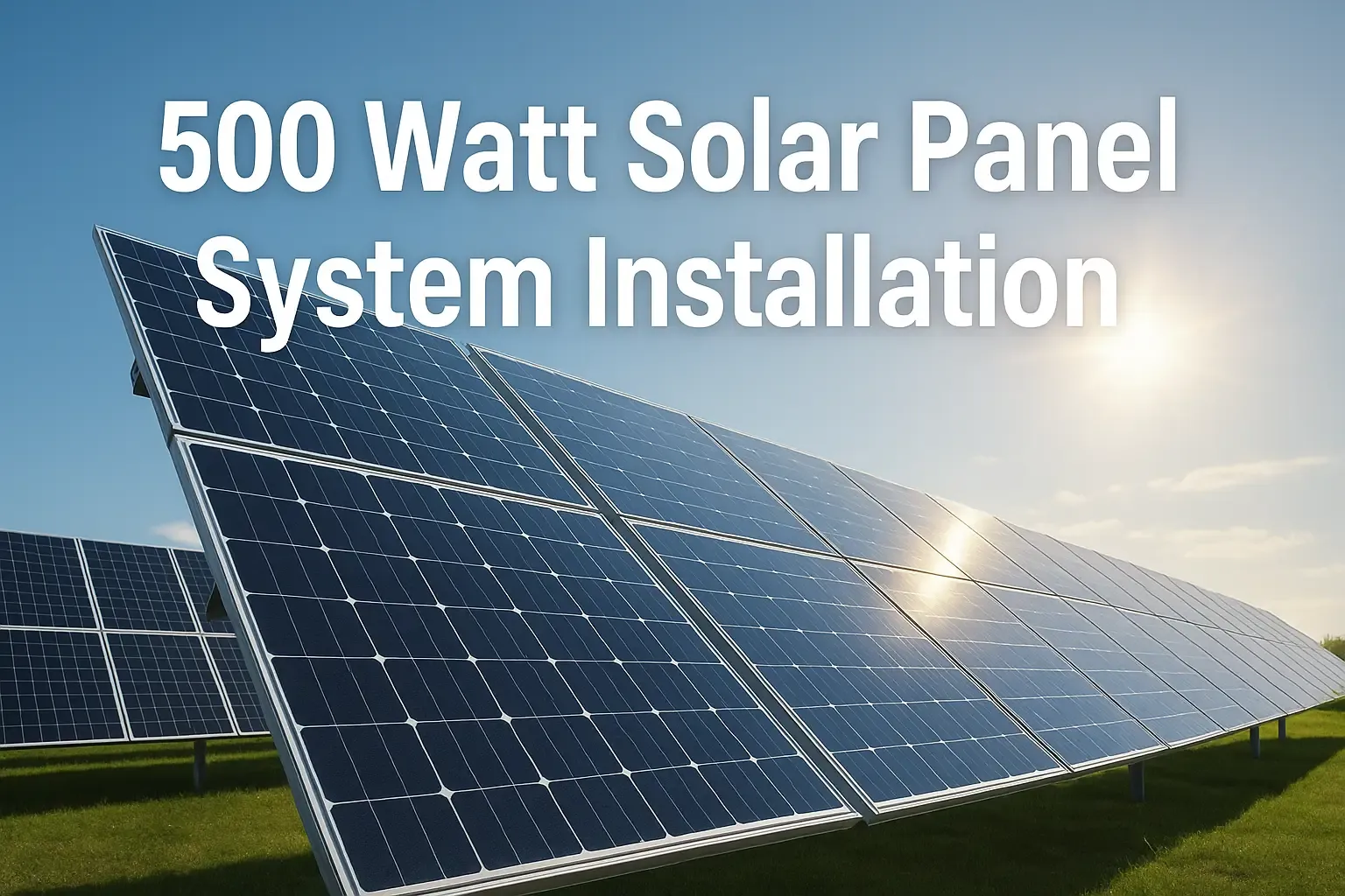 Benefits of Installing a 500 Watt Solar Panel System